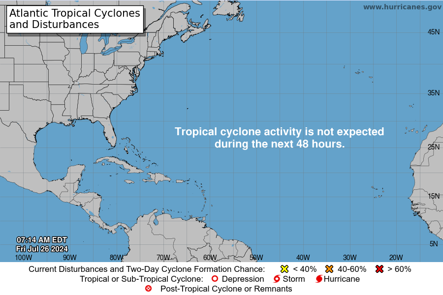 Screenshot from Hurricane Monitor: NATIONAL HURRICANE CENTER and CENTRAL PACIFIC HURRICANE CENTER